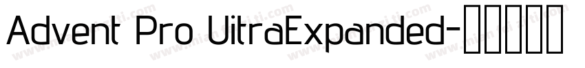 Advent Pro UitraExpanded字体转换